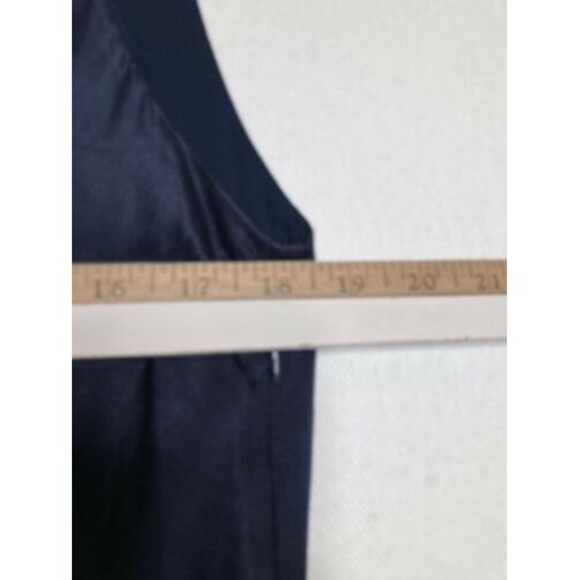 Iris & Ink Womens Sleeveless Twisted Knot At Waist Dress Navy Blue Size10 - Picture 7 of 12